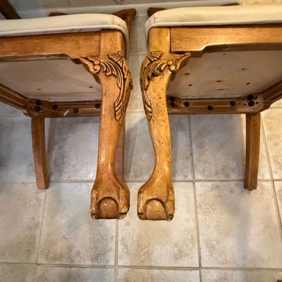 Four Chippendale Style Chairs with Claw Feet (K-BC)