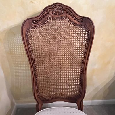 Six Cane and Wood Dining Room Chairs (DR-BC)