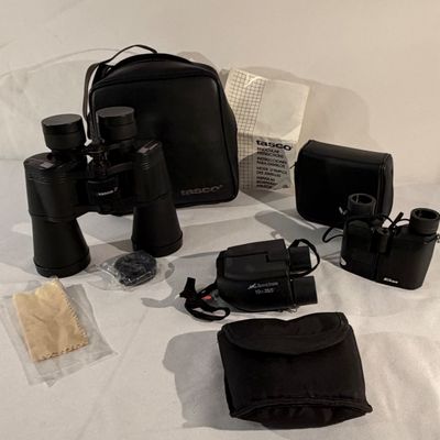 Nikon, Tasco and Travel Smith Binoculars (G-BC)