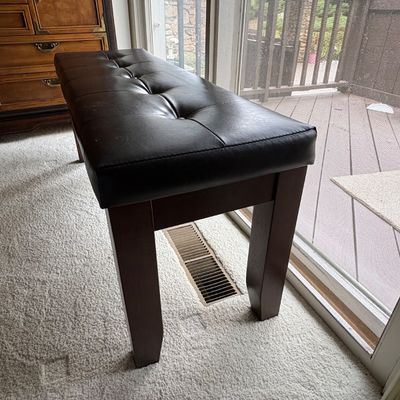 Black Tufted Bench (MBB-SF)