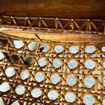 UPDATED: Vintage Wooden Lyre-Back Bench (MBB-SF)