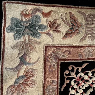 5' x 8' Black East Asian Area Rug (E-KA)