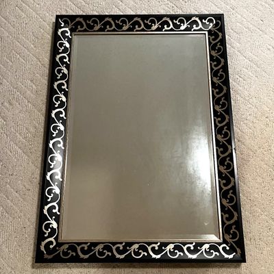 Black & Silver Filigree Mirror (BE-KA)