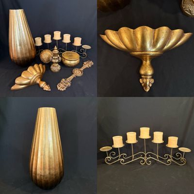 Gold-Toned Home Decor Lot (D-SS)