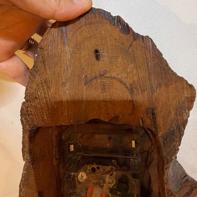 Wooden Door Harp Chime and Clock (G-BC)