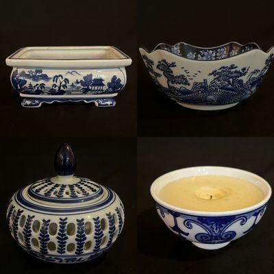 Bombay Co. Delftware Planter, Bowl and More (K-KA)