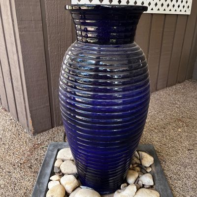 Ribbed Vase Outdoor Fountain (BP-KA)
