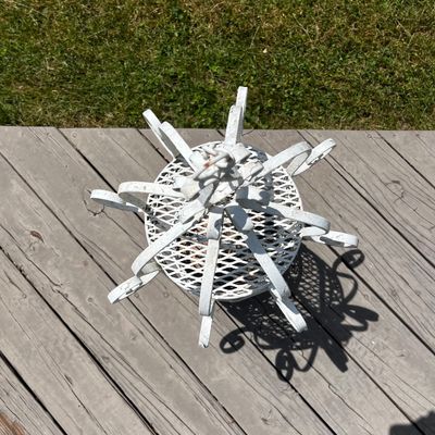 White Wrought Iron Birdcage (BP-KA)
