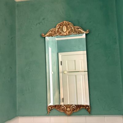 Baroque Style Gold-Framed Wall Mirror (MBB-SF)