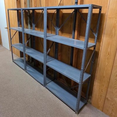 Three Sets of Metal Storage Shelves (BD-JS)