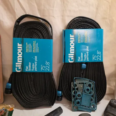 Assortment of Garden Tools, Hoses, Boots & More (G-JS)