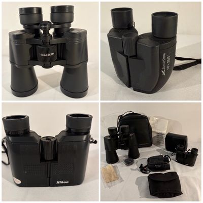 Nikon, Tasco and Travel Smith Binoculars (G-BC)