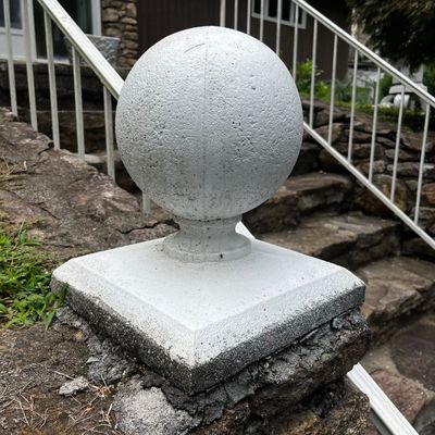 Concrete Garden Globe Post Finials ( FY-KA)