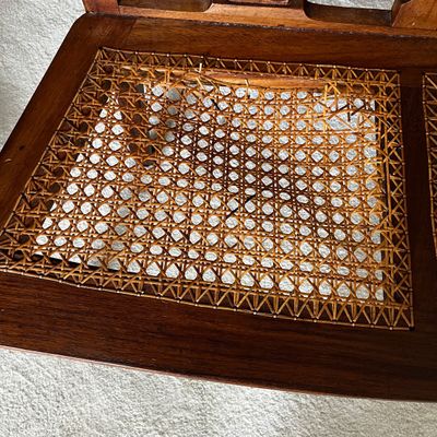 UPDATED: Vintage Wooden Lyre-Back Bench (MBB-SF)
