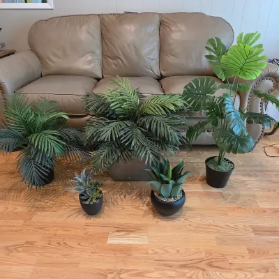 Five Potted Artificial Plants (D-JS)