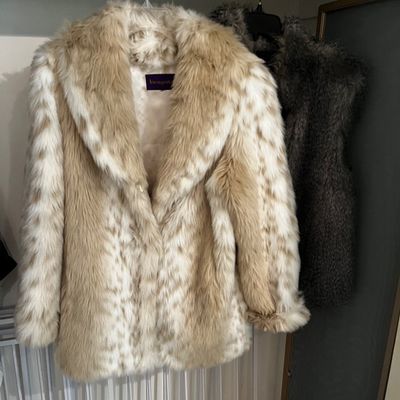 Faux Fur Coat & Vest (E-KA)