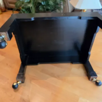 Decorated Black Rolling Table (D-JS)