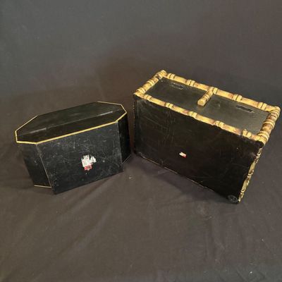 Five Unique Decorative Boxes and Pedestal Urn (D-SS)