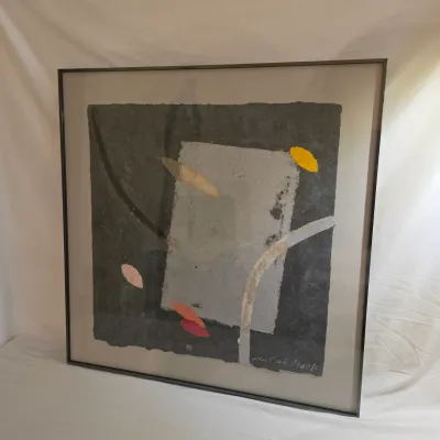 Handmade Paper Collage by Jan Cook Mack (LR-JS)