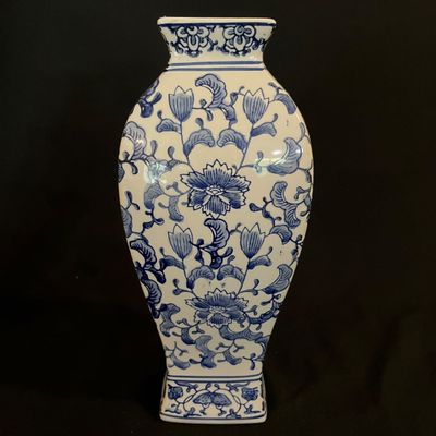 Chinese Delftware Vase, Candlesticks & More (K-KA)