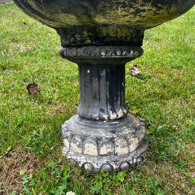 Concrete Clam Shell Bird Bath (BP-KA)