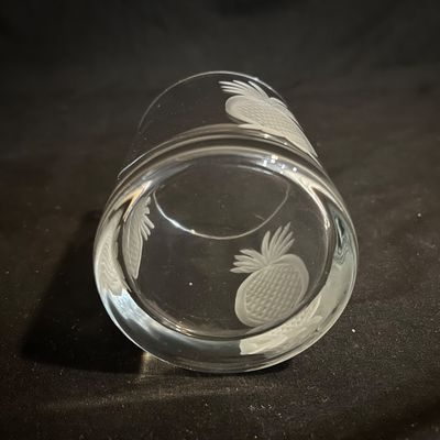 Rolf Etched Pineapple Double Old-Fashion Glasses (K-KA)