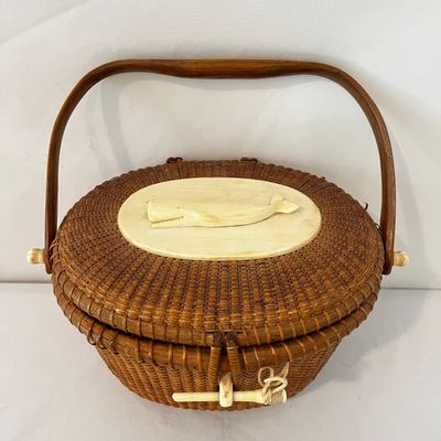 1978 Jose Formoso Reyes Nantucket "Friendship" Basket Purse (K-KA)