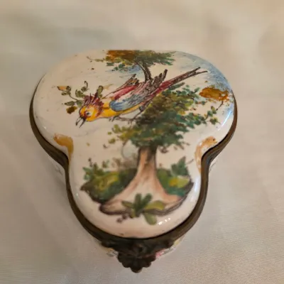 Four Hand-Painted Porcelain Trinket Boxes by Herend & More (LR-JS)