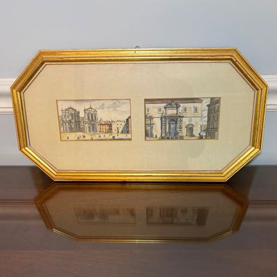 Three Pairs of Framed Architectural Prints (BR1-BC)