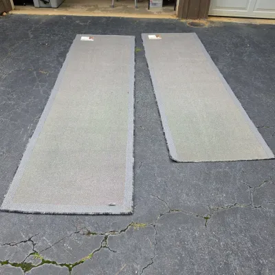 Two Blue Rachel Ray Wool Runners (G-JS)