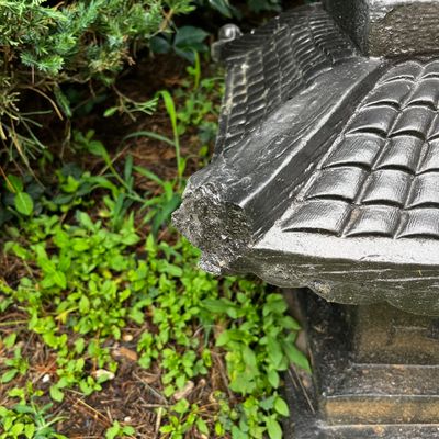 Black Concrete Pagoda Garden Statue (BP-KA)