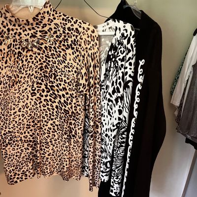 Peck + Peck Plus S-L Ladies Animal Print Tops (BR1-KA)