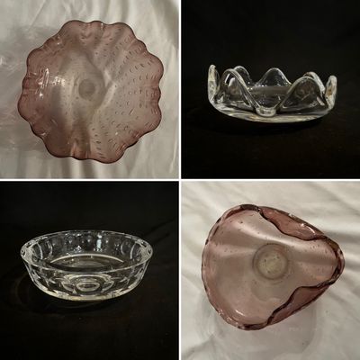 Signed Crystal Orrefors & Art Glass Dishes (K-KA)