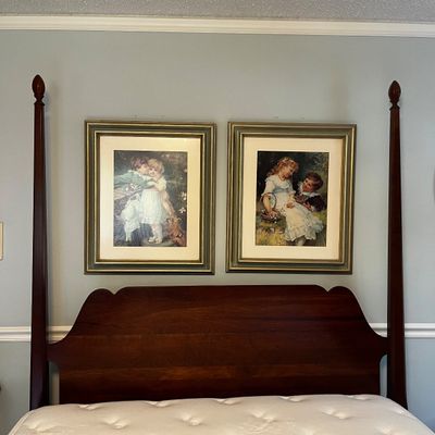 Four Post Queen Bed & Bench (BR1-KA)