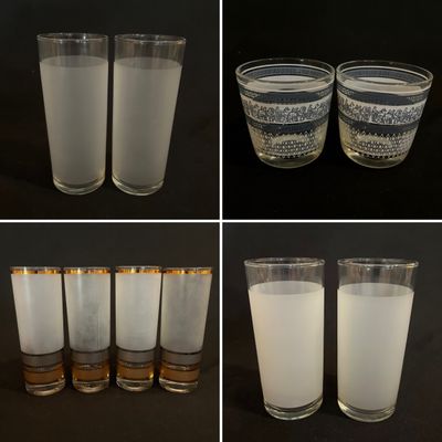 Mid-Century Libbey, Jeannette & Culver Bar Glasses (K-KA)
