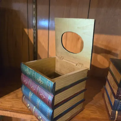 Assortment of Faux Books & Storage Boxes (D-JS)