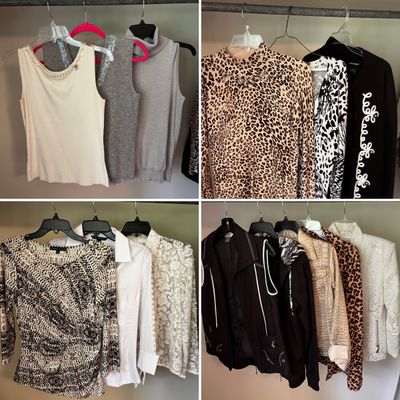 Peck + Peck Plus S-L Ladies Animal Print Tops (BR1-KA)