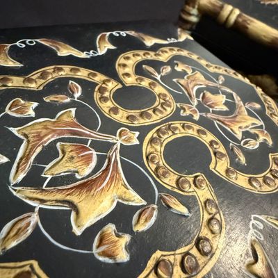 Five Unique Decorative Boxes and Pedestal Urn (D-SS)
