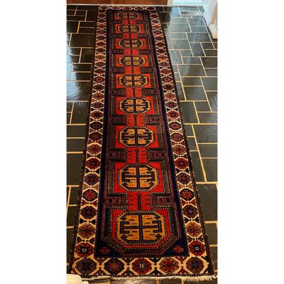 3' x 11' Hand Knotted Turkish Runner (LR-KA)