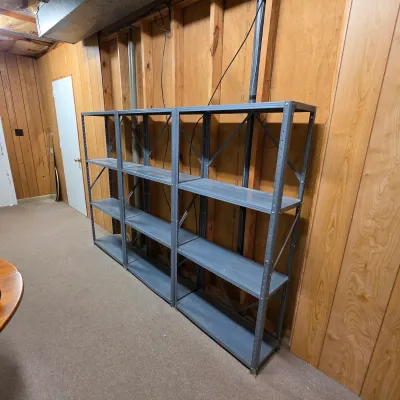 Three Sets of Metal Storage Shelves (BD-JS)