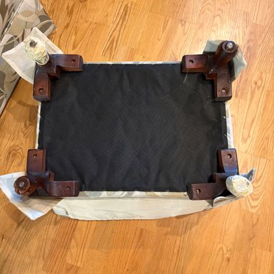 Sage Botanical Arm Chair with Ottoman (D-BM)