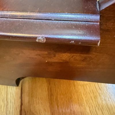 Bombay Company Side Table & Wooden Step Stool (BR1-BC)