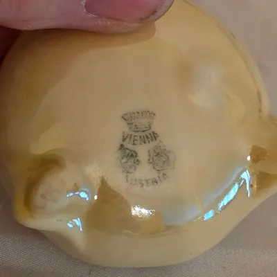 Six Belleek & Austrian Porcelain Salt Cellars w/Sterling Spoons (LR-JS)