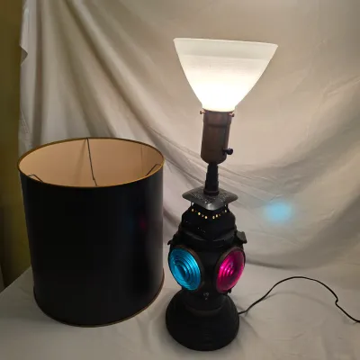 Adlake Style Railroad Table Lamp (LR-JS)