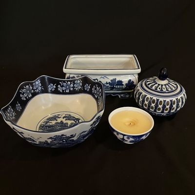 Bombay Co. Delftware Planter, Bowl and More (K-KA)