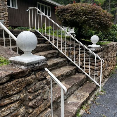 Concrete Garden Globe Post Finials ( FY-KA)