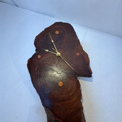 Wooden Door Harp Chime and Clock (G-BC)