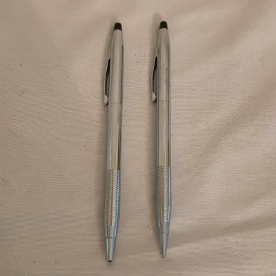 Set of Cross Pens & Two Mother of Pearl Letter Openers w/ Folding Knives (LR-JS)