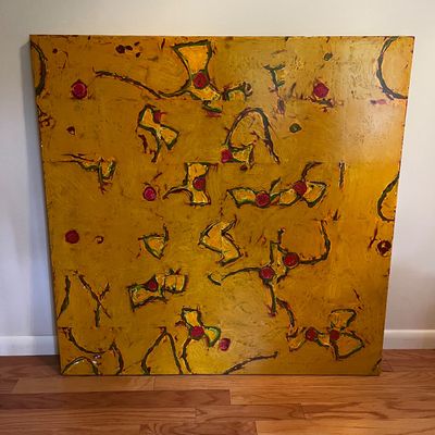 Large "R. Shull" Original Abstract Painting (GB-KA)
