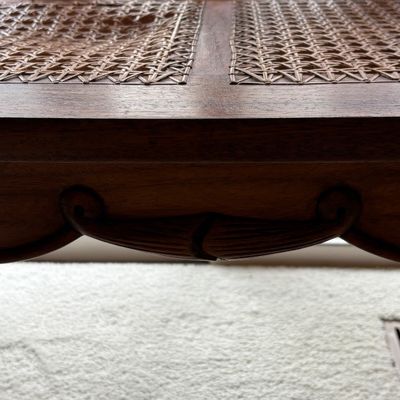 UPDATED: Vintage Wooden Lyre-Back Bench (MBB-SF)